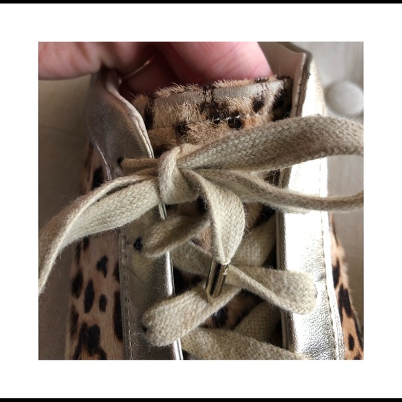 Adorable! Sam Edelman Britton Leopard Sneakers - Picture 6 of 7